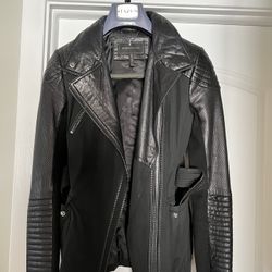 Leather jacket BCBGMAXAZRIA