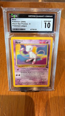 Mew CGC 10 Gem Mint Black Star Promo #8