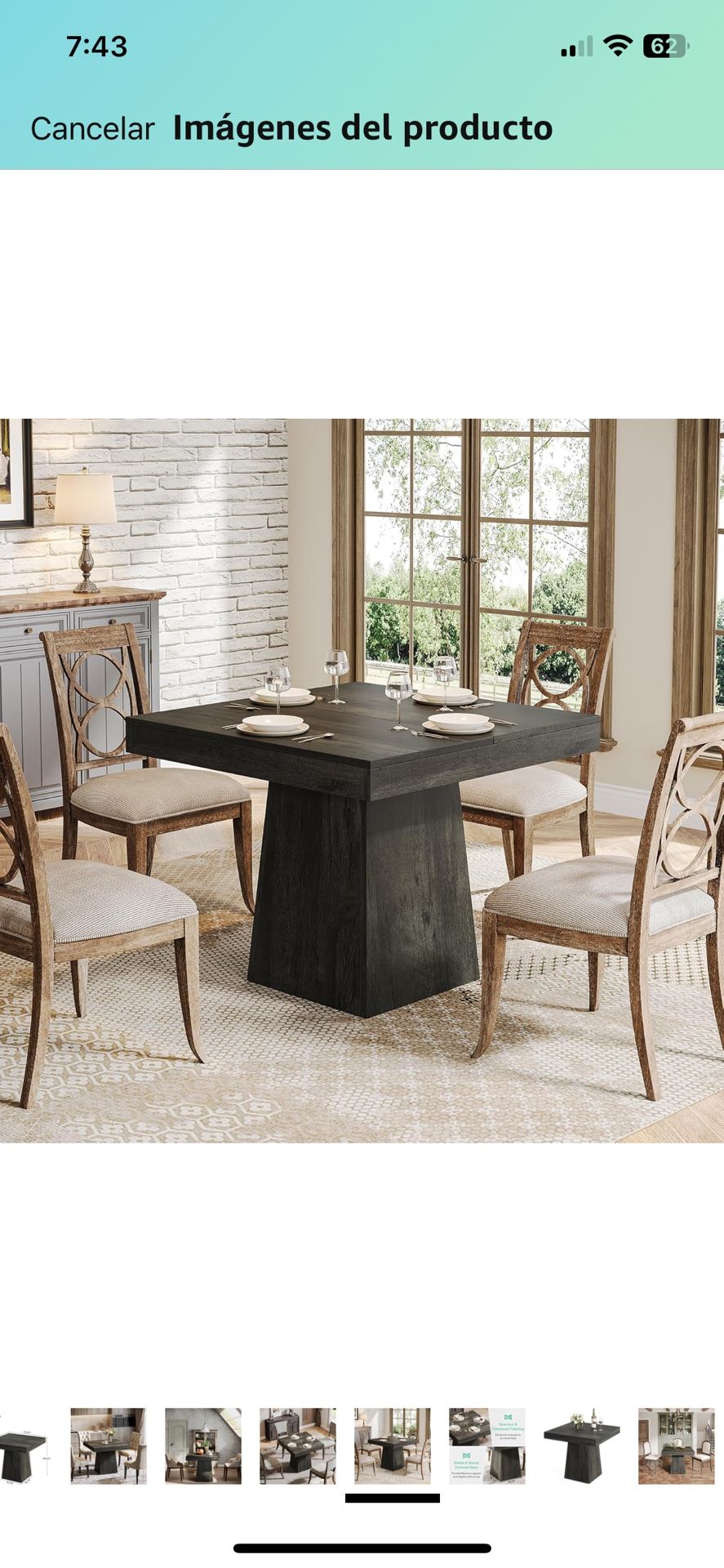 31.5” Square Dining Table – Modern & Sturdy for Small Spaces!