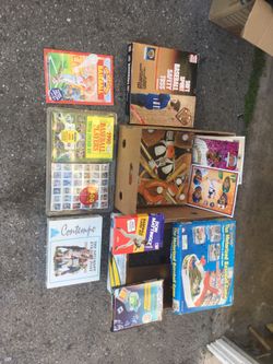 Baseball puzzles, stickers and games