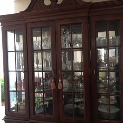 Classic  Lighted China Cabinet 