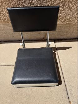 Black &White Folding Stadium Bleacher Padded Seat