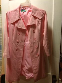 Pink Jacket Size 10 Women with belt