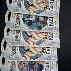 Disney Lorcana Fabled Trading Card Game Booster Packs (6)