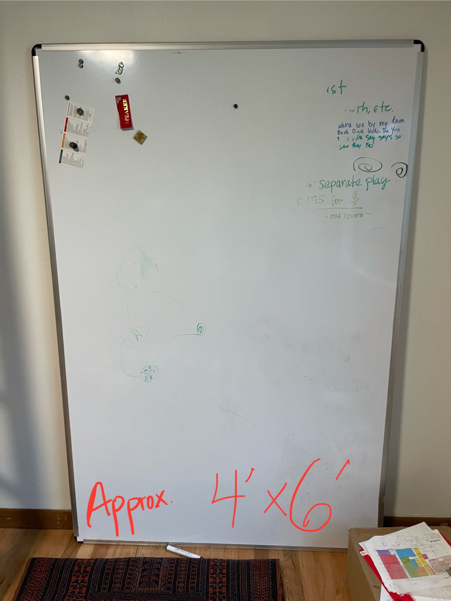 Free Large magnetic whiteboard