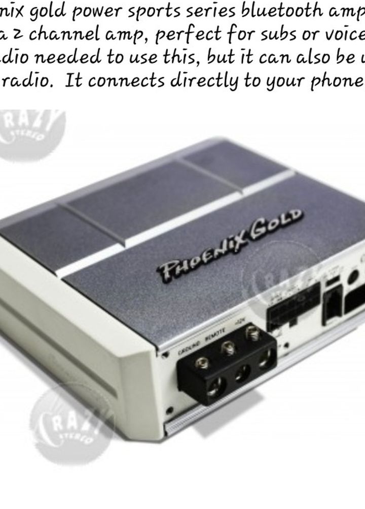 New Phoenix Gold Bluetooth Car Amplifier