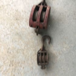Vintage Block and tackle