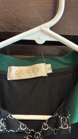 Gucci Black Top with Green Collar