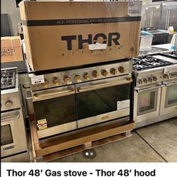 Thor 48’ Gordon Ramsay Collection New Gas Stove With 48 Hood 