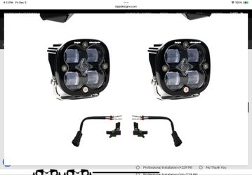 Baja Design Clearance Items - Squadron SAE Fog Pocket Kit - 2016-2018 Silverado 1(contact info removed)34 & 447535