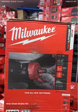 Milwaukee m12 drain auger kit