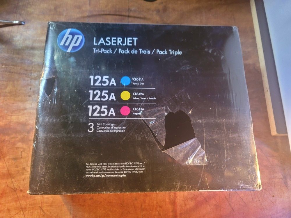 HP Original 125A Cyan, Magenta, Yellow Toner Cartridges (3-Pack)