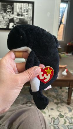 Ty Beanie Baby Orca Whale Plush