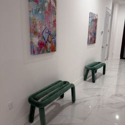 Art Set With Benches 
