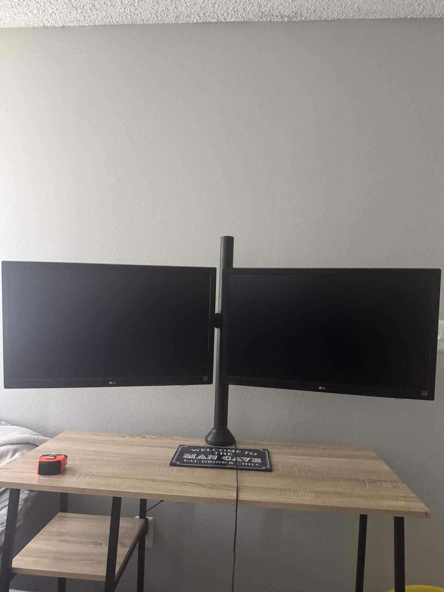 Dual 27” LG Monitors + Stand
