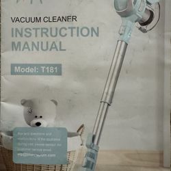 TMA T181 Light Blue Lightweight Cordless Motor Stick Vacuum Cleaner