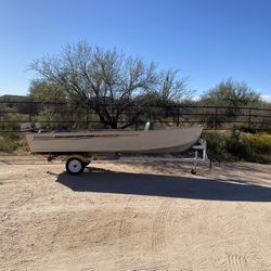 16' Grumman Fishing Boat And Trailer