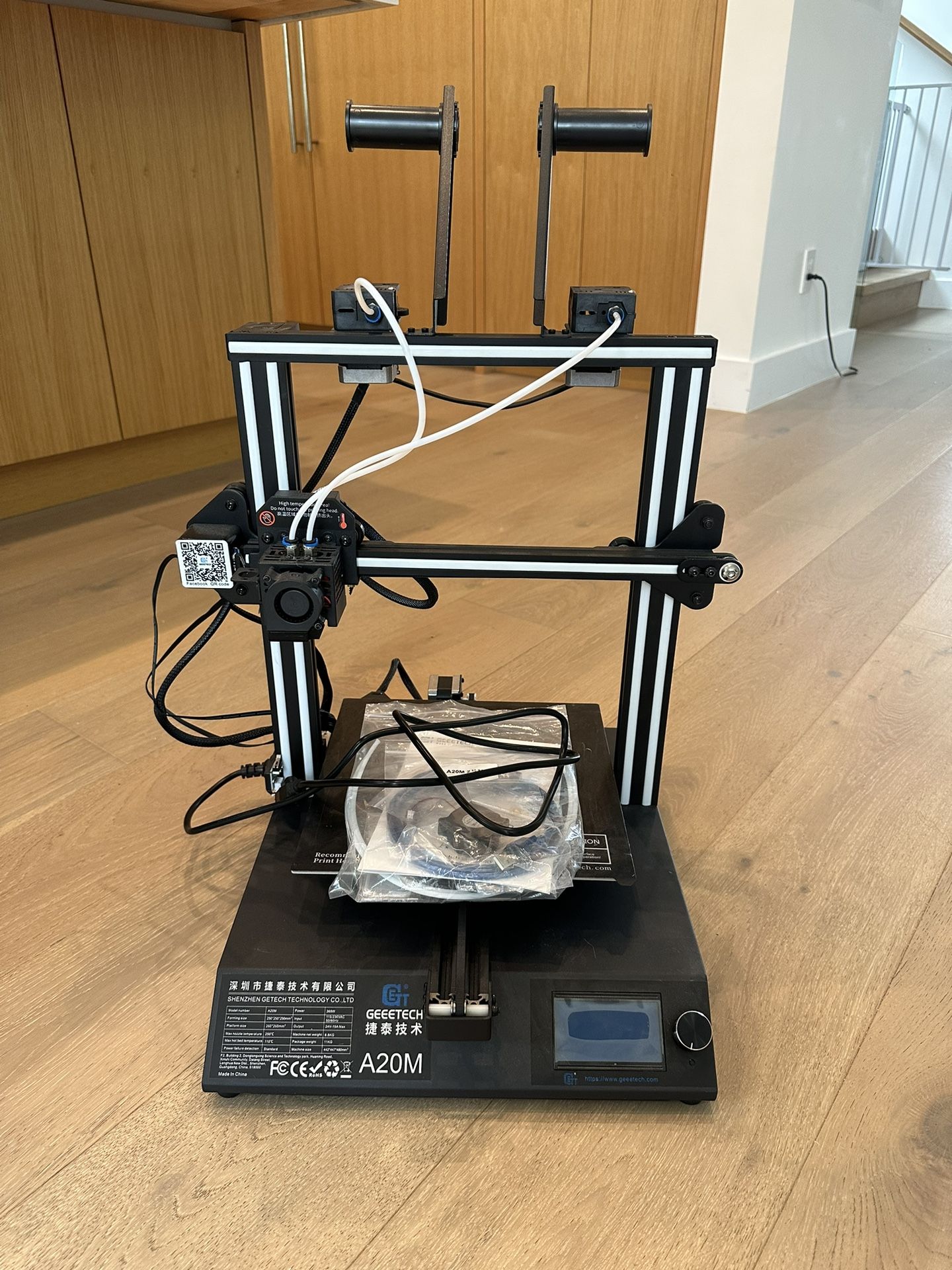 Geeetech A20M 2 In 1 Mix-color 3d Printer