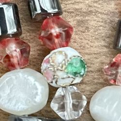 Hematite & Pearl Bracelets/Necklaces. All For