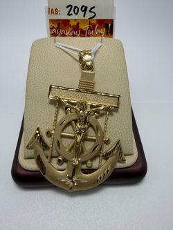 Anchor  10kt Gold Pendant