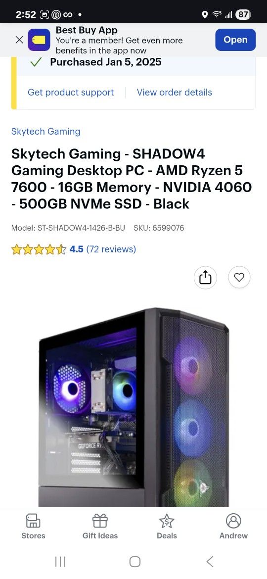 Gaming PC For Sale / Used For 6 Months / Like New