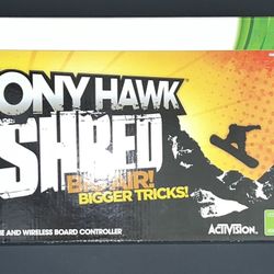 Tony Hawk Shred XBOX 360 Video Game & Wireless Board Controller New Sealed