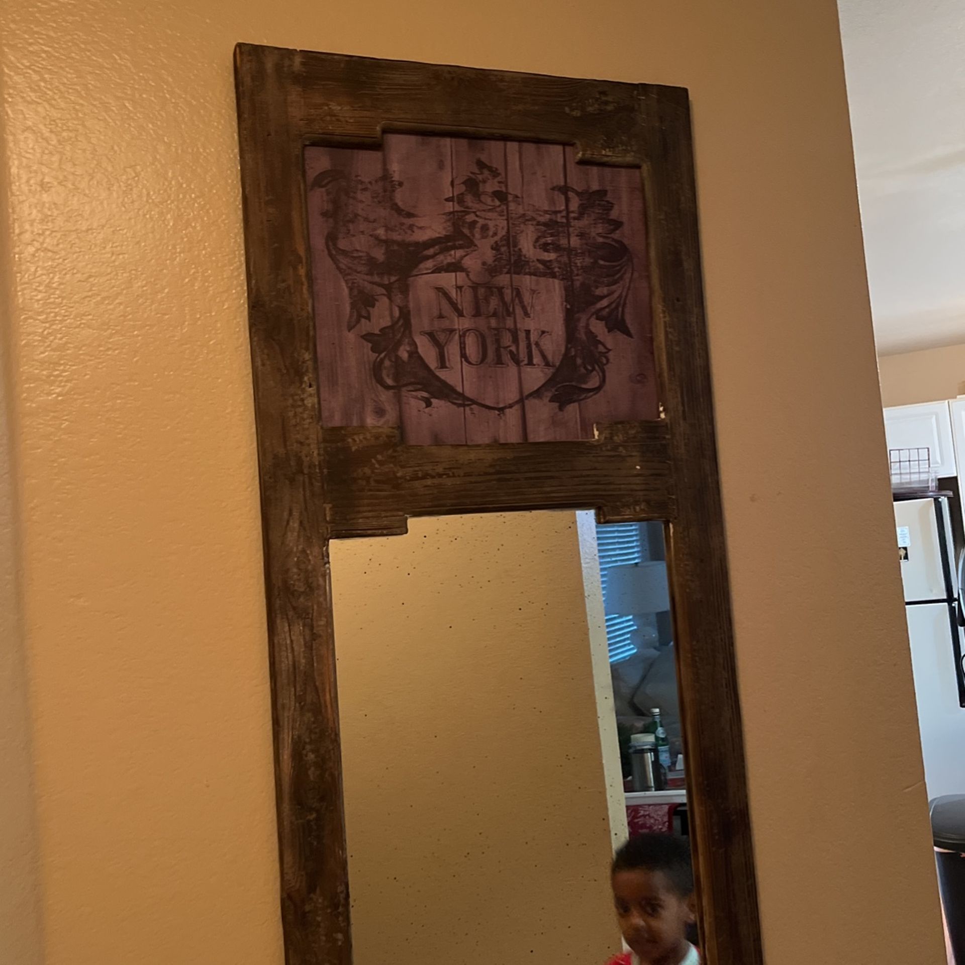 Antique Wooden Mirror