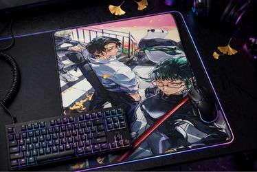 Jujutsu Kaisen 0 XL Desk Mat / Gaming Mousepad - Yuta Okkotsu, Maki, Toge & Panda