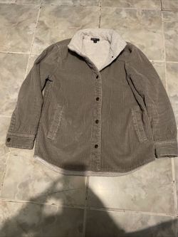 James Perse MSRP $495 Women’s Sherpa Lined Corduroy Long Sleeve Jacket SZ 0