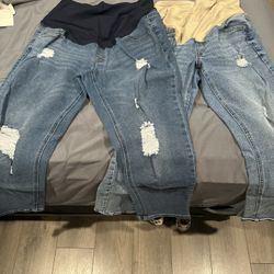 MATERNITY PANTS (SIZE MEDIUM)- $ 30