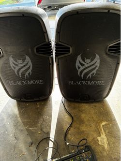 .	Blackmore 15” Bluetooth PA Speakers (BJC-15X2BT)