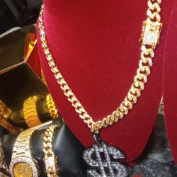 Manifest Money Medallion Black 💲 18 Inch Or 26 Inch Chain Rare Red Rose Yellow Gold Or White Silver