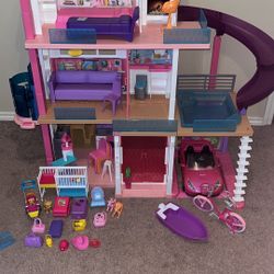 Barbie House And Accessories 