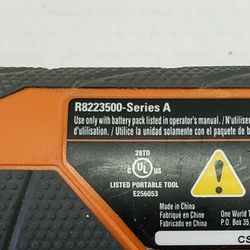 Rigid R822 Model# 3500 -Series A JobMax 12v 2.0AH Battery, Charger, Case, Saw Blades & Pencil