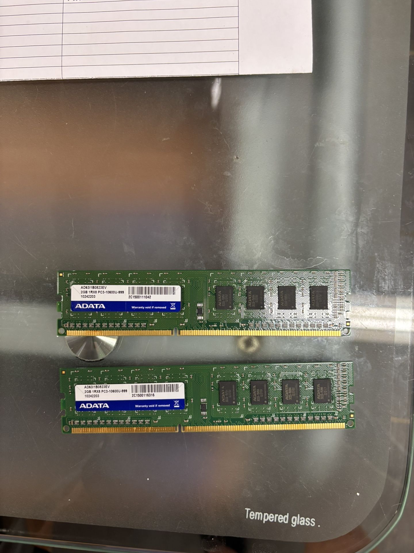(2) ADATA 2x4 GB DDD3