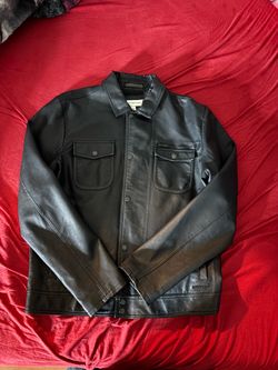 Calvin Klein Leather Jacket (pick up only)
