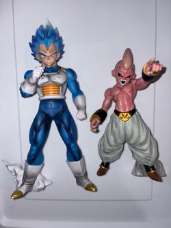 KElake Super Sayain Blue and Kid Buu Statues