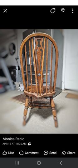 Oak Vintage Mid Century Windsor Dining Chair. 