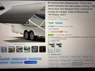 Brand new RV fabric replacement 19ft