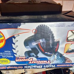 Twin Blades. Cut Through Any Thing Brand new in the box.