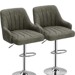 VECELO Bar Stools Set of 2. NEW OPEN BOX 