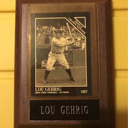 Lou Gehrig Card