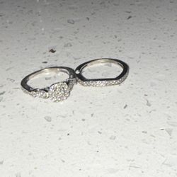 14k White  Solid Gold Wedding  Ring 
