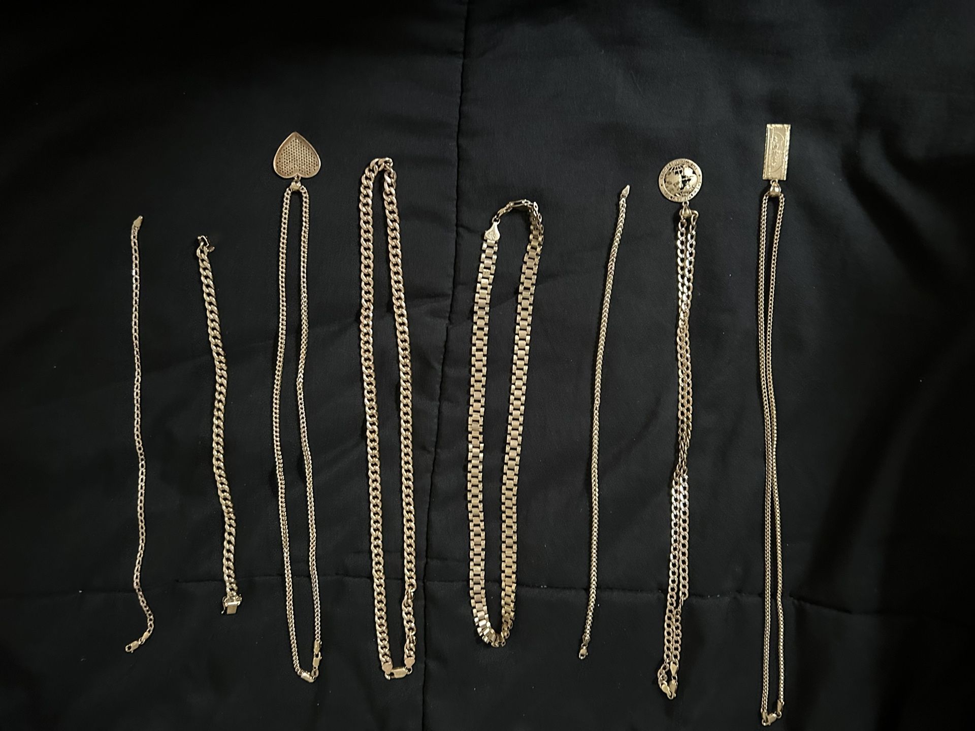 10k Gold Chains, Bracelets, And Anklets
