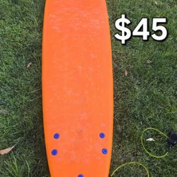 Foam Surfboard Soft Top Beginner Surf Board Wavestorm Style Longboard