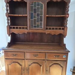 Vintage Solid Wood Hutch