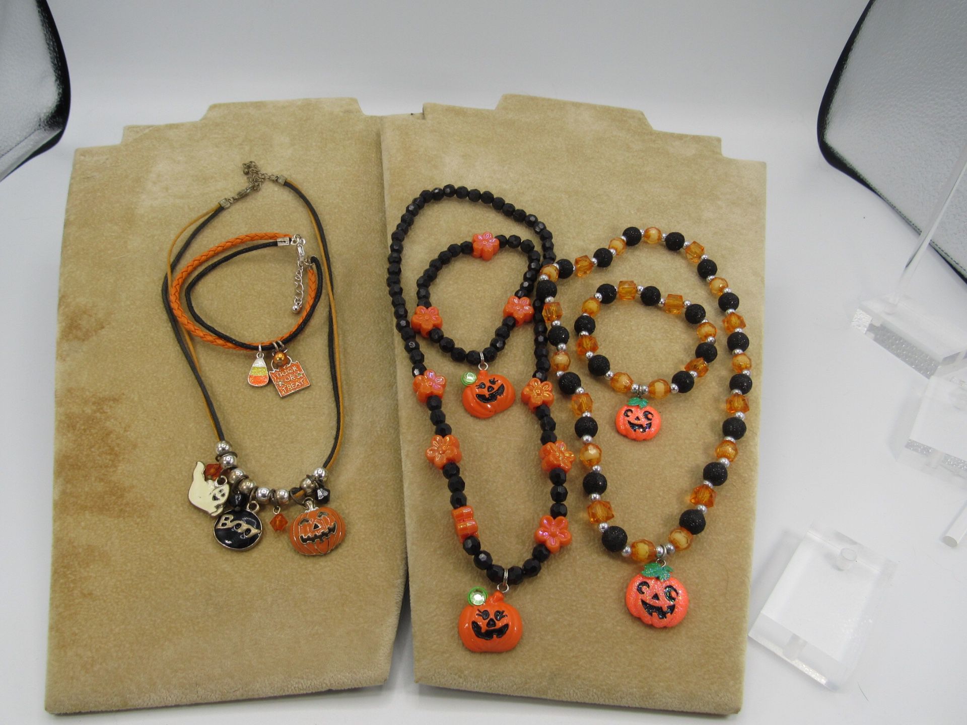 Halloween necklace/bracelet - Christmas Necklace/earrings
