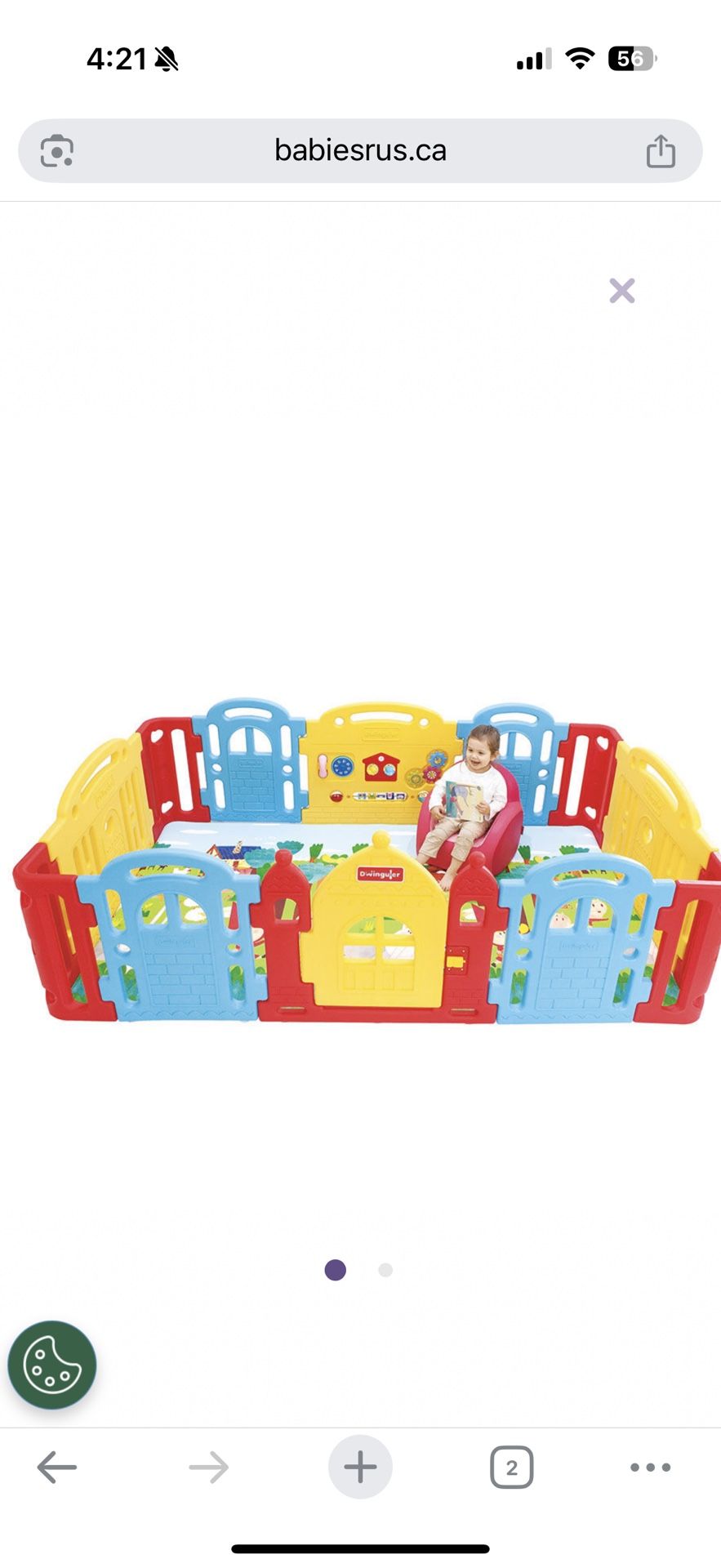 Dwingular Colorful Play Yard