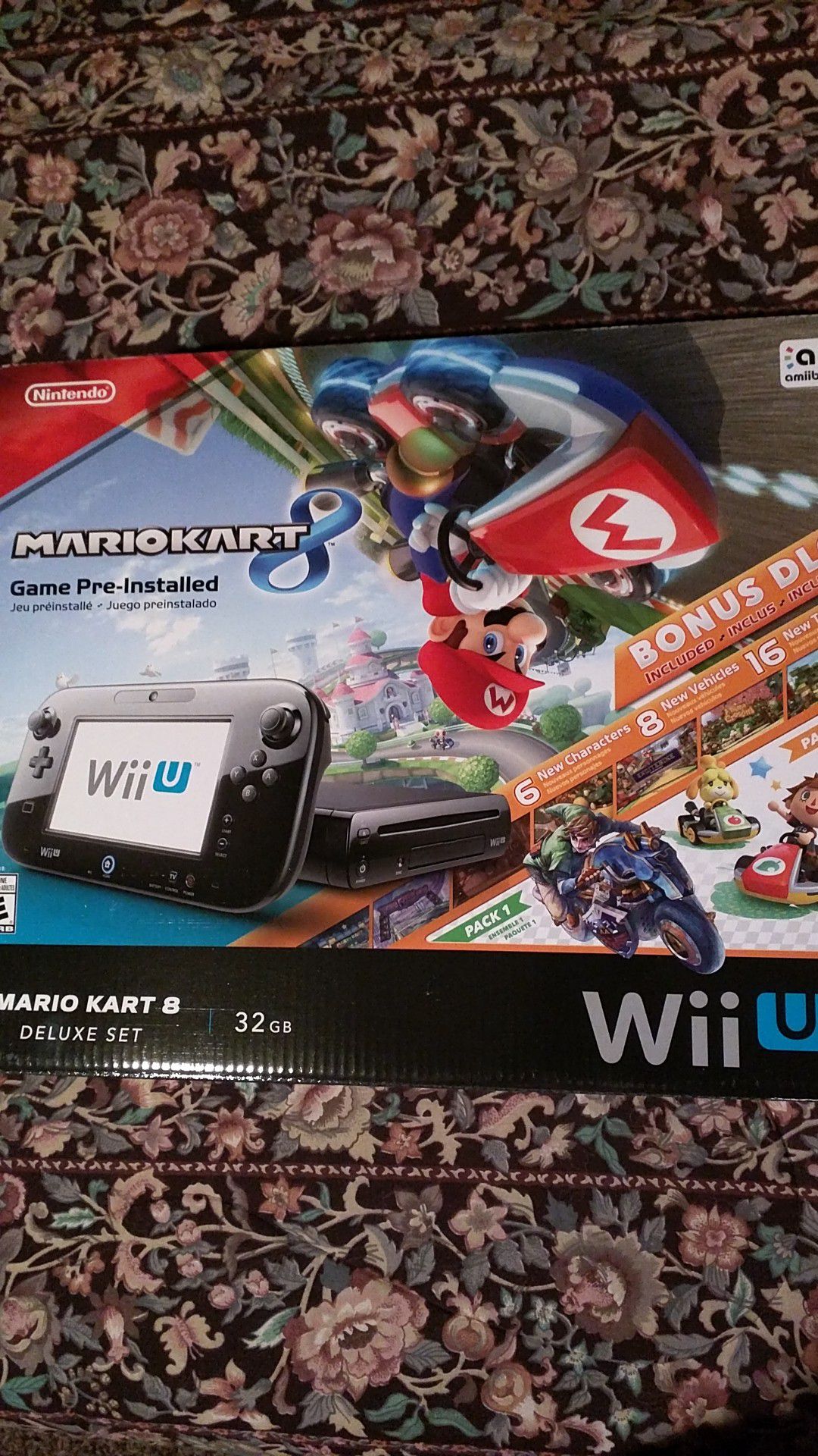 *BRAND NEW!* Nintendo Wii U Deluxe console Mario Kart 8 bundle with Splatoon