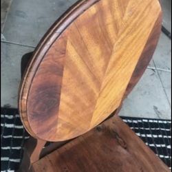 Mid century modern Rosewood teak chair a bench and John STU a RT chair $85 each bar table and to rush seat barstools $70